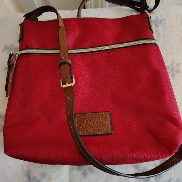 G.H. Bass & Co. Handbags - G.H.Bass Red Canvas Crossbody Bag